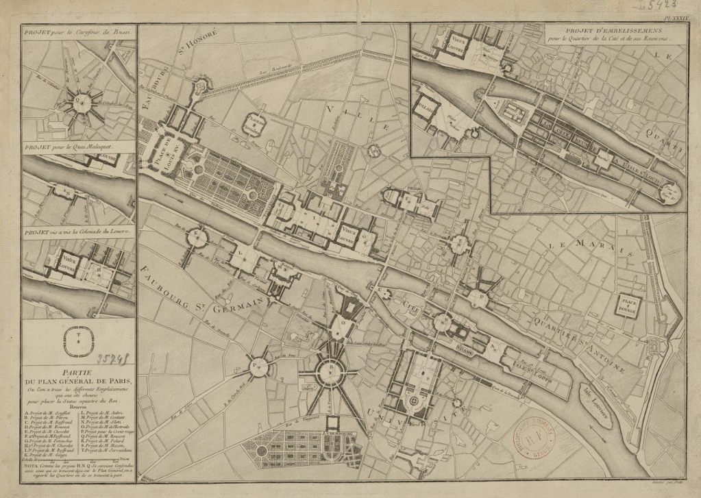 Plano Pierre Patte de 1767